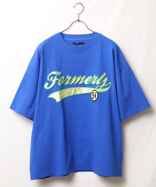 Bling Leads(ブリングリーズ)の「《Bling leads》ワッペンオーバーサイズTシャツ(Tシャツ/カットソー・レディース・グレイッシュブルー/ダークグリーン/ブルー系1/ブルー系2/スミクロ/ホワイト系1/ホワイト系2・MEDIUM/LARGE)」の21枚目の写真