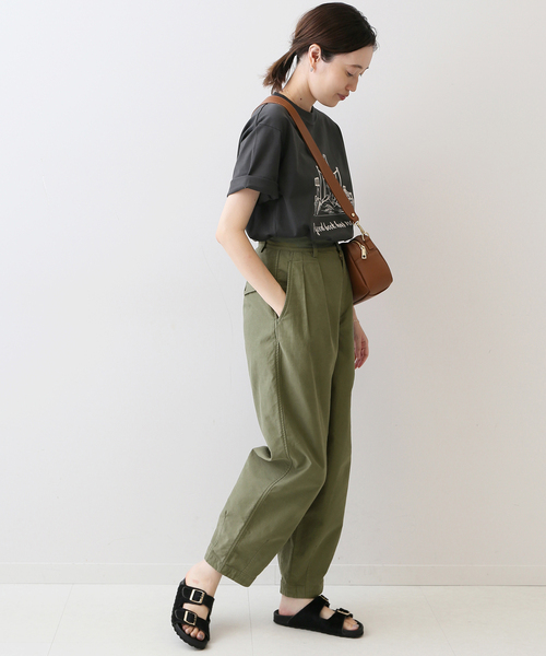 SLOBE IENA（スローブイエナ）の「ピーチツイルペグトップパンツ