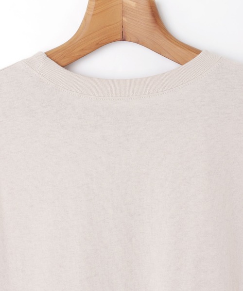 コットン天竺エンブロイダリーロゴフレンチスリーブTシャツ（Tシャツ