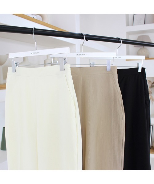 MODE ROBE（モードローブ）の「ストレートワイドパンツ（その他パンツ・レディース・ブラック/ベージュ/アイボリー・FREE）」の20枚目の写真