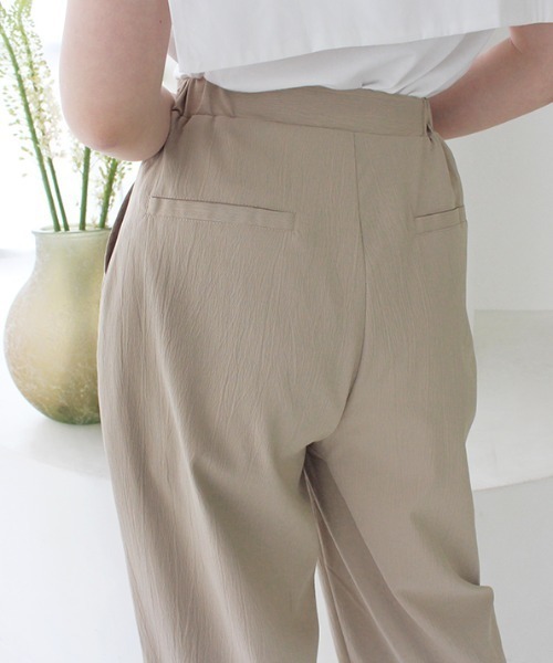 MODE ROBE（モードローブ）の「ストレートワイドパンツ（その他パンツ・レディース・ブラック/ベージュ/アイボリー・FREE）」の6枚目の写真