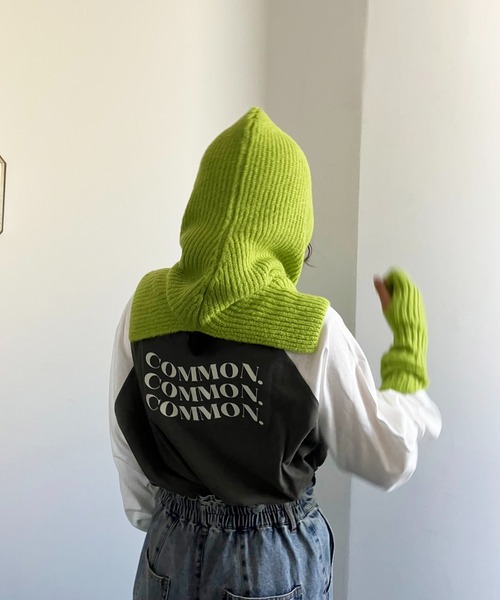 AS KNOW AS plus(アズノゥアズプラス)の「♪畦なこなれ バラクラバ(ニットキャップ/ビーニー・レディース・キナリ/チャコールグレー/ライトグリーン/オレンジ・FREE)」の14枚目の写真