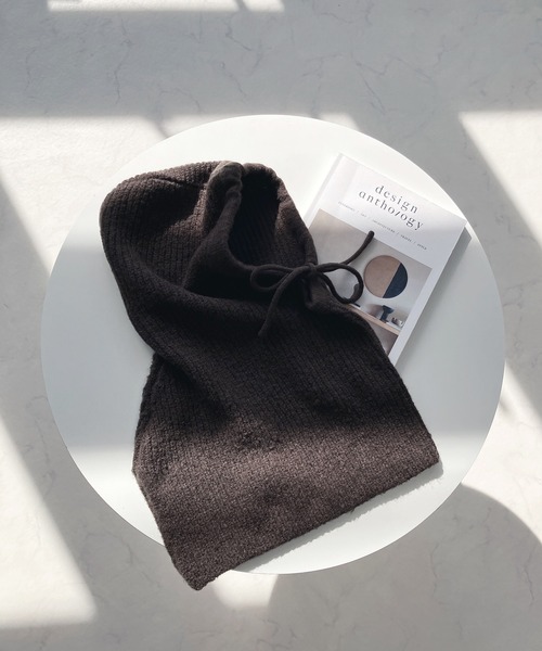 AS KNOW AS plus(アズノゥアズプラス)の「♪畦なこなれ バラクラバ(ニットキャップ/ビーニー・レディース・キナリ/チャコールグレー/ライトグリーン/オレンジ・FREE)」の6枚目の写真