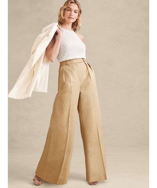 Banana Republic(バナナリパブリック)の「ウルトラワイド チノパンツ(チノパンツ・レディース・ベージュ/その他・2/4/6/00)」の14枚目の写真