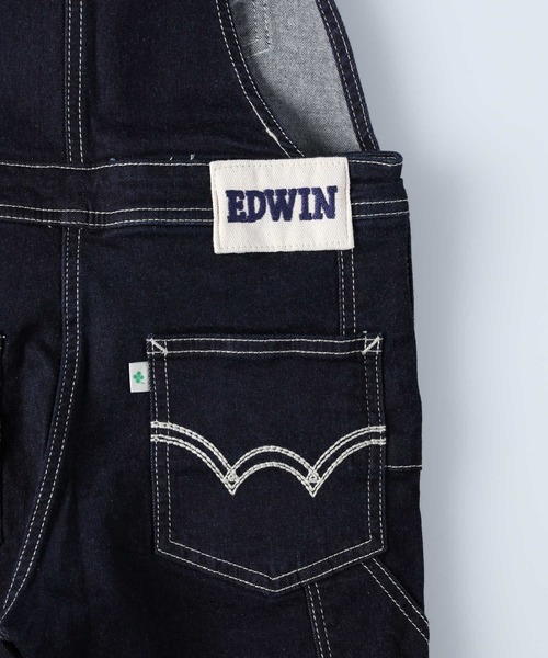 EDWIN（エドウィン）の「【EDWIN】デニムオーバーオール（サロペット/オーバーオール・キッズ・ダークインディゴブルー・120/140/130）」の8枚目の写真
