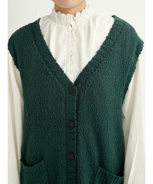 Samansa Mos2（サマンサ モスモス）の「スラブニット前開き