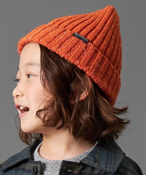 F.O.KIDS(エフオーキッズ)の「F.O.KIDS/エフオーキッズ ニットキャップ メランジ ニット帽(ニットキャップ/ビーニー・キッズ・オレンジ/ブルー/ブラック/アイボリー/カーキ・50cm/48cm)」の5枚目の写真