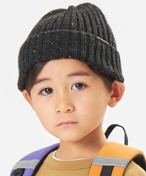 F.O.KIDS(エフオーキッズ)の「F.O.KIDS/エフオーキッズ ニットキャップ メランジ ニット帽(ニットキャップ/ビーニー・キッズ・オレンジ/ブルー/ブラック/アイボリー/カーキ・50cm/48cm)」の3枚目の写真