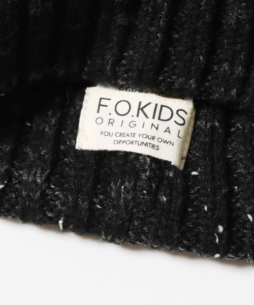 F.O.KIDS(エフオーキッズ)の「F.O.KIDS/エフオーキッズ ニットキャップ メランジ ニット帽(ニットキャップ/ビーニー・キッズ・オレンジ/ブルー/ブラック/アイボリー/カーキ・50cm/48cm)」の10枚目の写真