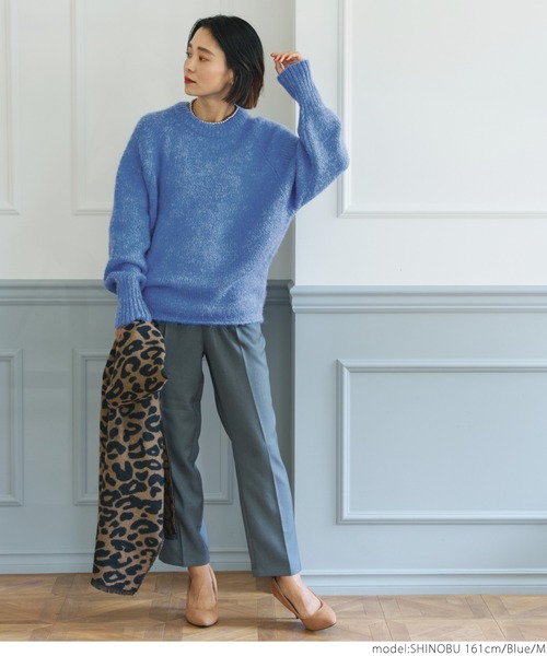 ウール混フワフワカラーニット（ニット/セーター）｜coca（coca