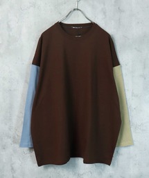 SHI-JYOMAN（シジョマン）の「【USコットン100％】 ビッグシルエット無地9分袖Tシャツ（Tシャツ/カットソー）」