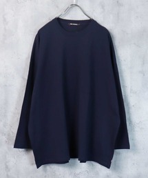 【USコットン100％】 ビッグシルエット無地9分袖Tシャツ