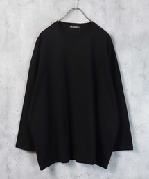 【USコットン100%】 ビッグシルエット無地9分袖Tシャツ
