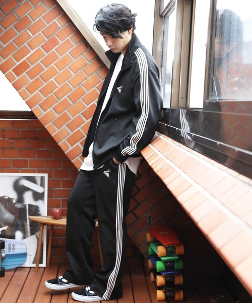 8(eight)(エイト)の「サイドラインジャージ(スウェットパンツ・メンズ・グリーン/ブルー/ワイン/ブラック・LARGE/MEDIUM)」の6枚目の写真