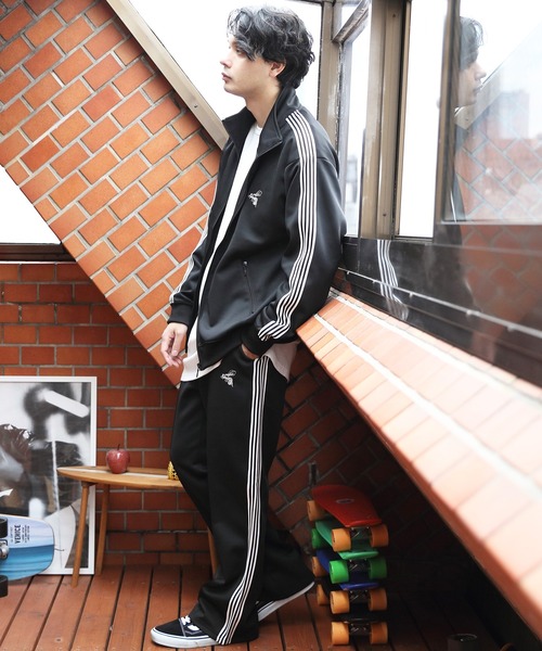 8(eight)(エイト)の「サイドラインジャージ(スウェットパンツ・メンズ・グリーン/ブルー/ワイン/ブラック・LARGE/MEDIUM)」の7枚目の写真