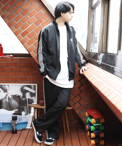 8(eight)(エイト)の「サイドラインジャージ(スウェットパンツ・メンズ・グリーン/ブルー/ワイン/ブラック・LARGE/MEDIUM)」の9枚目の写真