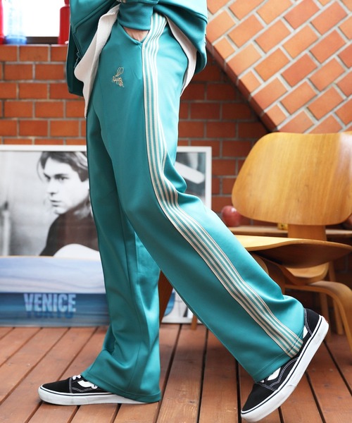 8(eight)(エイト)の「サイドラインジャージ(スウェットパンツ・メンズ・グリーン/ブルー/ワイン/ブラック・LARGE/MEDIUM)」の12枚目の写真