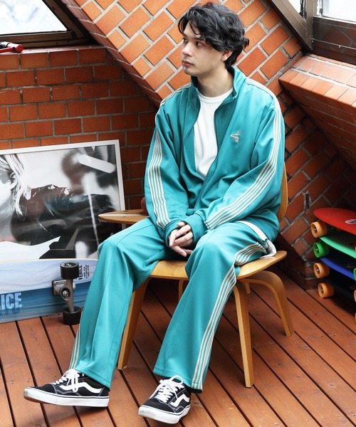 8(eight)(エイト)の「サイドラインジャージ(スウェットパンツ・メンズ・グリーン/ブルー/ワイン/ブラック・LARGE/MEDIUM)」の13枚目の写真