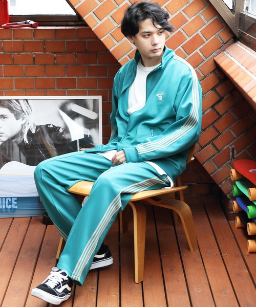 8(eight)(エイト)の「サイドラインジャージ(スウェットパンツ・メンズ・グリーン/ブルー/ワイン/ブラック・LARGE/MEDIUM)」の15枚目の写真