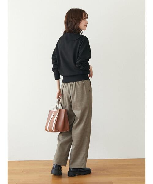 Green Parks(グリーンパークス)の「もちっと衿つきニットプルオーバー(ニット/セーター・レディース・アイボリー/ブラック/ブルー・FREE)」の6枚目の写真