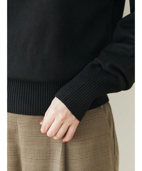 Green Parks(グリーンパークス)の「もちっと衿つきニットプルオーバー(ニット/セーター・レディース・アイボリー/ブラック/ブルー・FREE)」の11枚目の写真