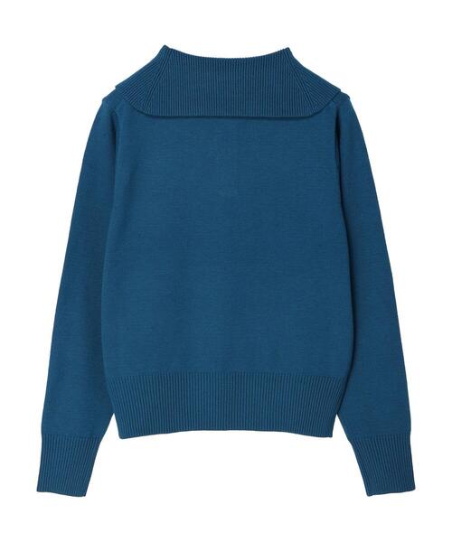 Green Parks(グリーンパークス)の「もちっと衿つきニットプルオーバー(ニット/セーター・レディース・アイボリー/ブラック/ブルー・FREE)」の13枚目の写真