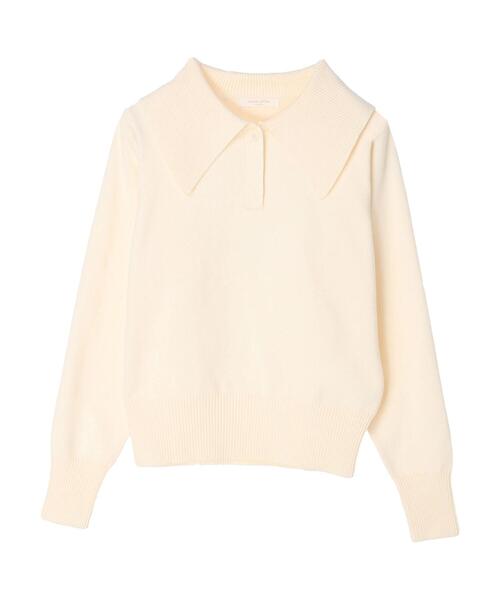 Green Parks(グリーンパークス)の「もちっと衿つきニットプルオーバー(ニット/セーター・レディース・アイボリー/ブラック/ブルー・FREE)」の20枚目の写真