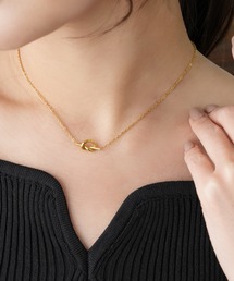 IAMUSE | 金属アレルギー対応 ノットモチーフネックレス S0792【IAMUSE】(ネックレス)