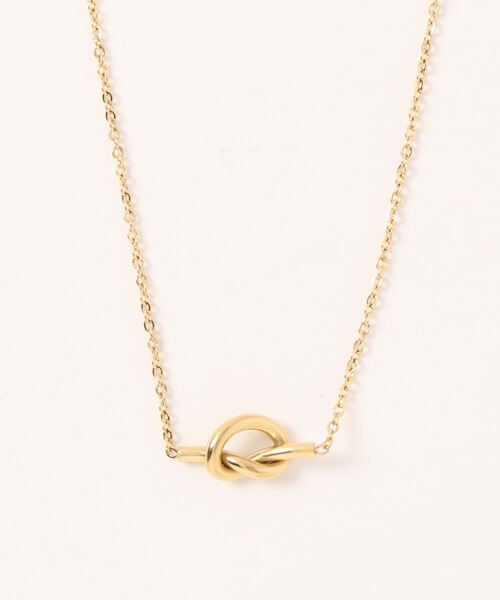 IAMUSE（アイアミューズ）の「金属アレルギー対応 ノットモチーフネックレス S0792【IAMUSE】（ネックレス・レディース・ゴールド・FREE）」の10枚目の写真