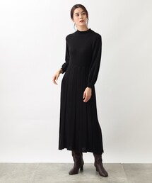 grove | セットアップのような1枚でサマになるフェミニンなニットワンピース(ワンピース)