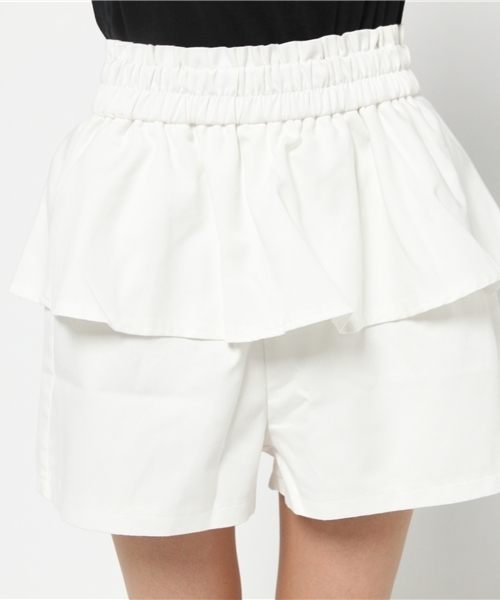 WEGO（ウィゴー）の「WEGO/ペプラムショートパンツ（その他パンツ・レディース・オフホワイト/ブラック/インディゴブルー/その他1・FREE）」の12枚目の写真