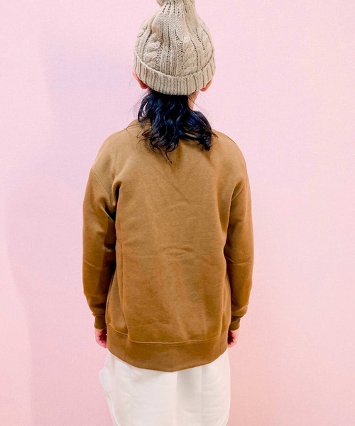 THE CASUAL（カジュアル）の「裏起毛　無地カーディガン（カーディガン/ボレロ・キッズ・ブラック/ブラウン/グレイッシュベージュ/ヘザーチャコール/キャメル/ダークグリーン/杢グレー/チャコール/ベージュ/ネイビー・140cm/160cm/120cm/110cm/130cm/150cm）」の20枚目の写真