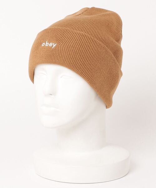 OBEY(オベイ)の「OBEY/オベイ アクリル ニットワッチ(ニットキャップ/ビーニー・メンズ・ブラック/グリーン/ブラウン・FREE)」の1枚目の写真