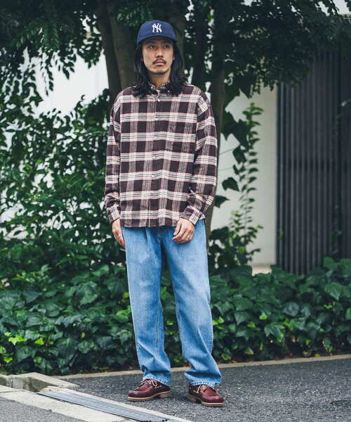 URBAN RESEARCH Sonny Label（アーバンリサーチサニーレーベル）の「チェックネルボタンダウンシャツ（シャツ/ブラウス・メンズ・カーキ/ブラウン/ネイビー・MEDIUM/LARGE）」の4枚目の写真