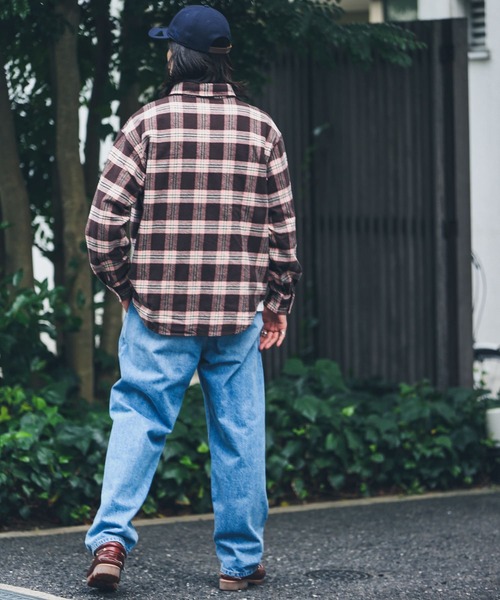 URBAN RESEARCH Sonny Label（アーバンリサーチサニーレーベル）の「チェックネルボタンダウンシャツ（シャツ/ブラウス・メンズ・カーキ/ブラウン/ネイビー・MEDIUM/LARGE）」の6枚目の写真