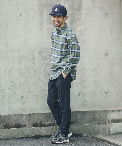 URBAN RESEARCH Sonny Label（アーバンリサーチサニーレーベル）の「チェックネルボタンダウンシャツ（シャツ/ブラウス・メンズ・カーキ/ブラウン/ネイビー・MEDIUM/LARGE）」の17枚目の写真