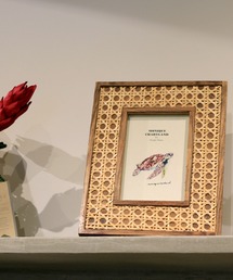 MONIQUE CHARTLAND by GOODY GRAMS(j[N`[ghoCObfBOX)TEAKWOOD&RATTAN FRAME 02(tHgt[)