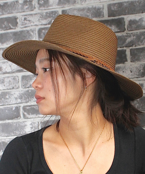 MYE-DO'(マイ・ドゥ)の「ワイドブリム パナマハット(ハット・レディース・ブラック/ブラウン/ベージュ・FREE)」の2枚目の写真