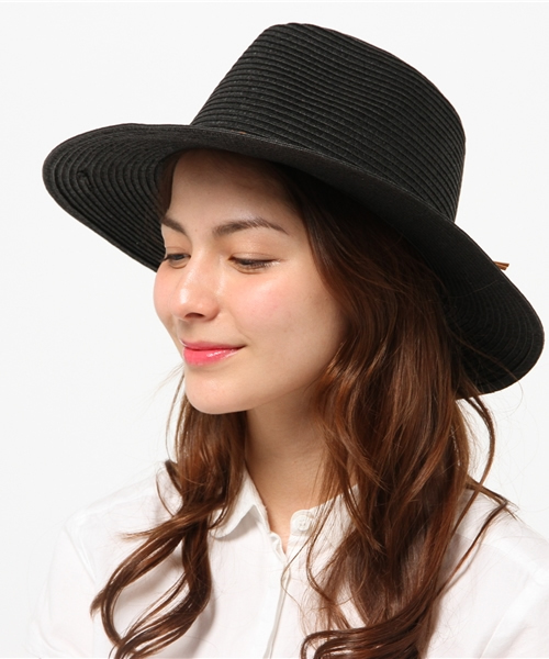 MYE-DO'(マイ・ドゥ)の「ワイドブリム パナマハット(ハット・レディース・ブラック/ブラウン/ベージュ・FREE)」の1枚目の写真