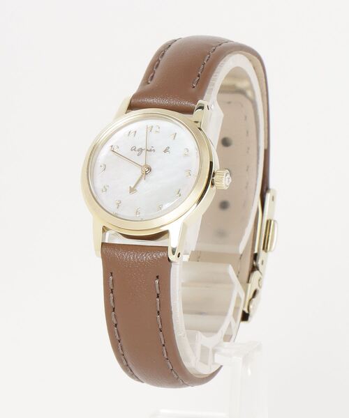 agnes b.（アニエスベー）の「agnes b. Marcello FCSD991 ソーラー レディース（アナログ腕時計・レディース・ブラウン・ﾌﾘ-）」の3枚目の写真