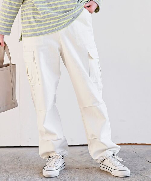 rps（アールピーエス）の「デニムカーゴパンツ（デニムパンツ・レディース・ブルー/ブルー系その他/ブラック/カーキ/アイボリー/グレー・フリー）」の2枚目の写真