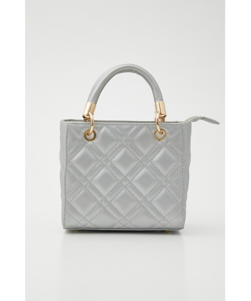 rienda（リエンダ）の「2WAYキルティングフェイクレザースクエアバッグ  