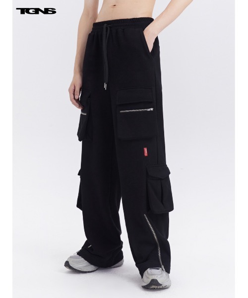 TGNS(ツーガンズ)の「【TGNS/ツーガンズ】STAND POCKET SLIT SWEATPANTS / スウェット パンツ スウェットパンツ スウェパン(スウェットパンツ・メンズ・ブラック・M/L)」の7枚目の写真