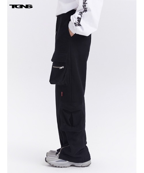 TGNS(ツーガンズ)の「【TGNS/ツーガンズ】STAND POCKET SLIT SWEATPANTS / スウェット パンツ スウェットパンツ スウェパン(スウェットパンツ・メンズ・ブラック・M/L)」の8枚目の写真