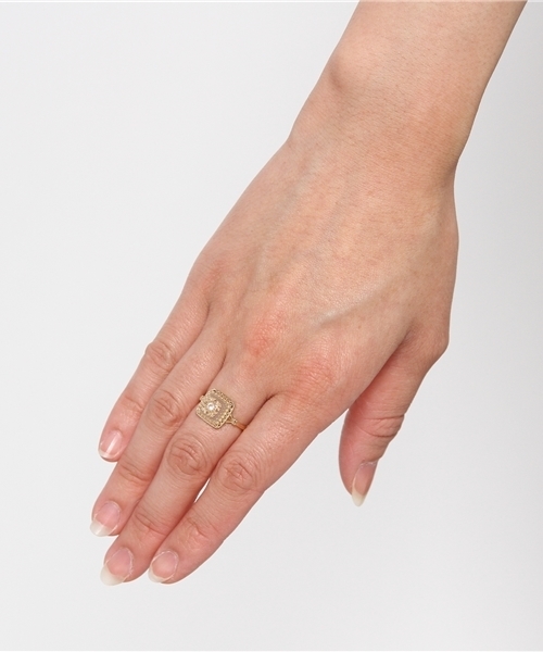 agete K10リング 17号 agete K10リング 17号 K10リング(L)｜リング｜アガット 公式オンライン