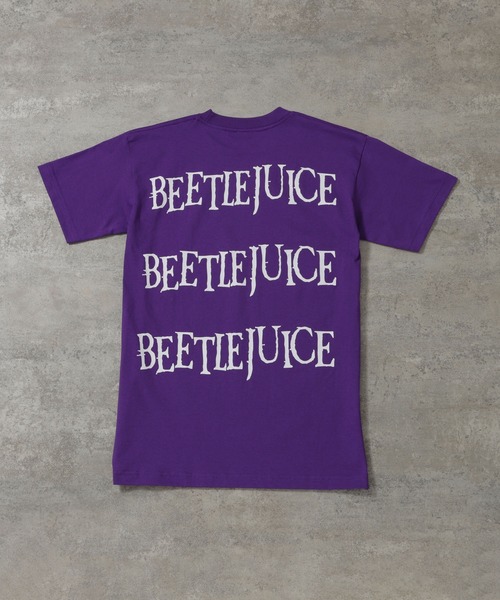 BAIT(ベイト)の「BAIT × BEETLEJUICE TRIPLE BTJ TEE 227-BTJ-TEE-002(Tシャツ/カットソー・メンズ・パープル・LARGE/X-LARGE/MEDIUM/XX-LARGE)」の2枚目の写真
