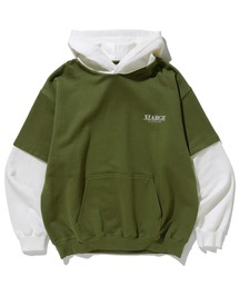 LAYERED HOODED SWEAT
