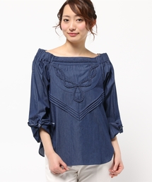 Language | 【Language】 編みこみオフショルプルオーバー(シャツ/ブラウス)