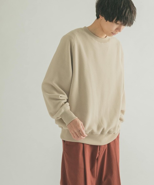 FORK&SPOON（フォークアンドスプーン）の「FORK&SPOON　フリースプルオーバー（Tシャツ/カットソー・メンズ・チャコールグレー/ベージュ・5/4）」の6枚目の写真