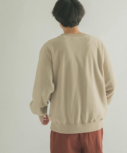 FORK&SPOON（フォークアンドスプーン）の「FORK&SPOON　フリースプルオーバー（Tシャツ/カットソー・メンズ・チャコールグレー/ベージュ・5/4）」の9枚目の写真